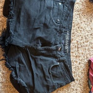 American Eagle Outfitters Black High Waist Shorts